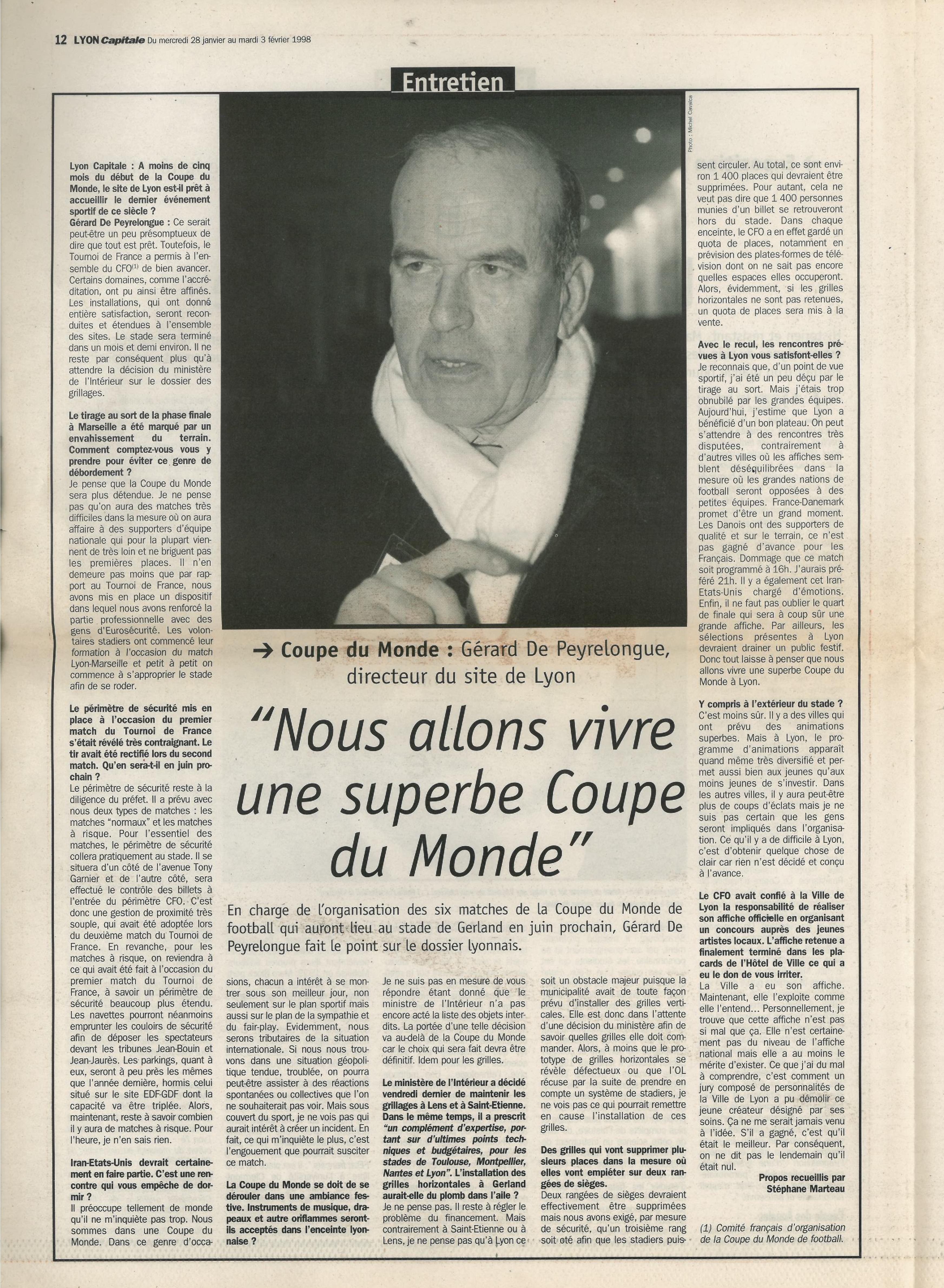 Lyon Capitale n°156, 28 janvier 1998, p. 12 © Lyon Capitale
