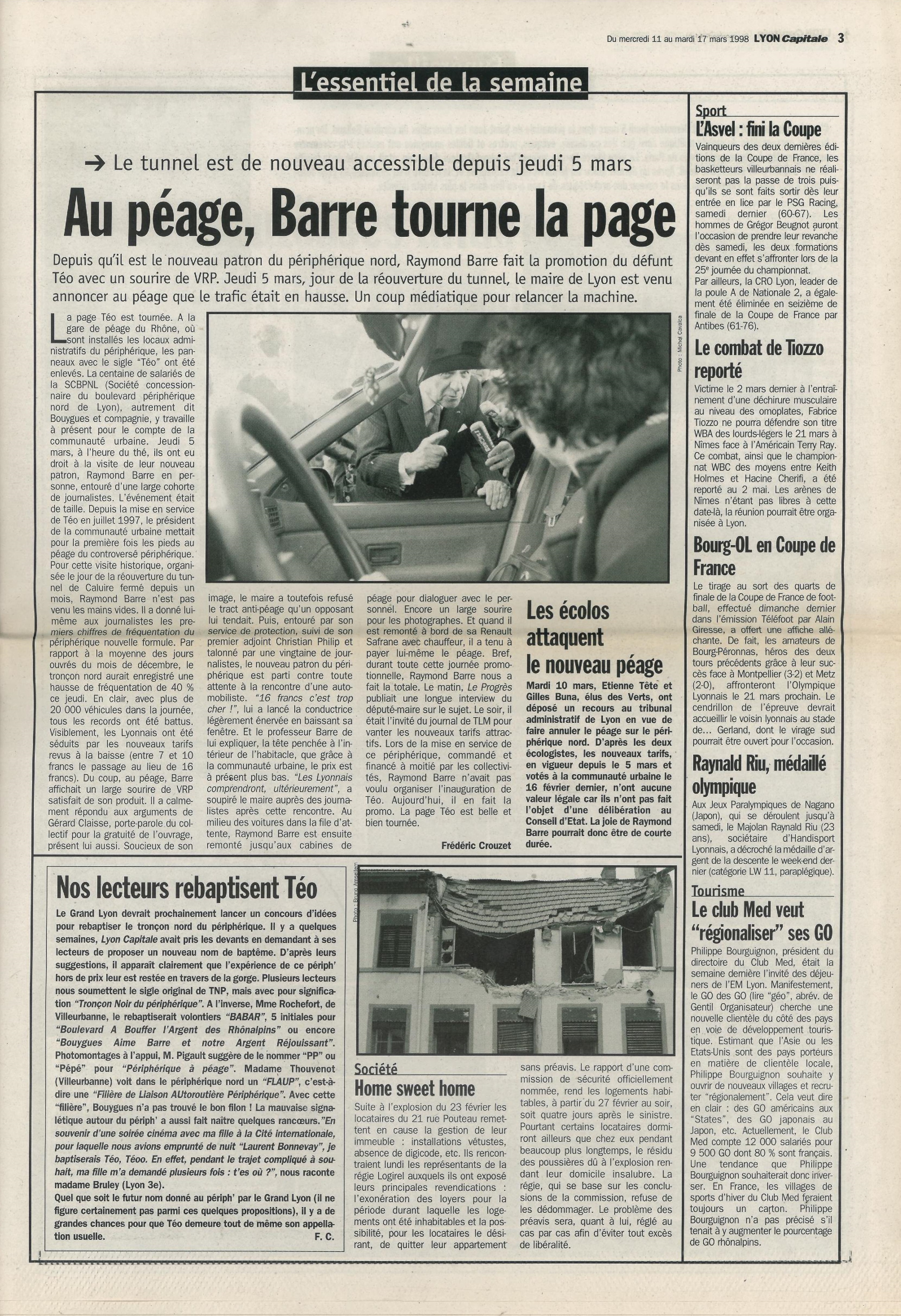 Lyon Capitale n°162, 11 mars 1998, p. 3 © Lyon Capitale