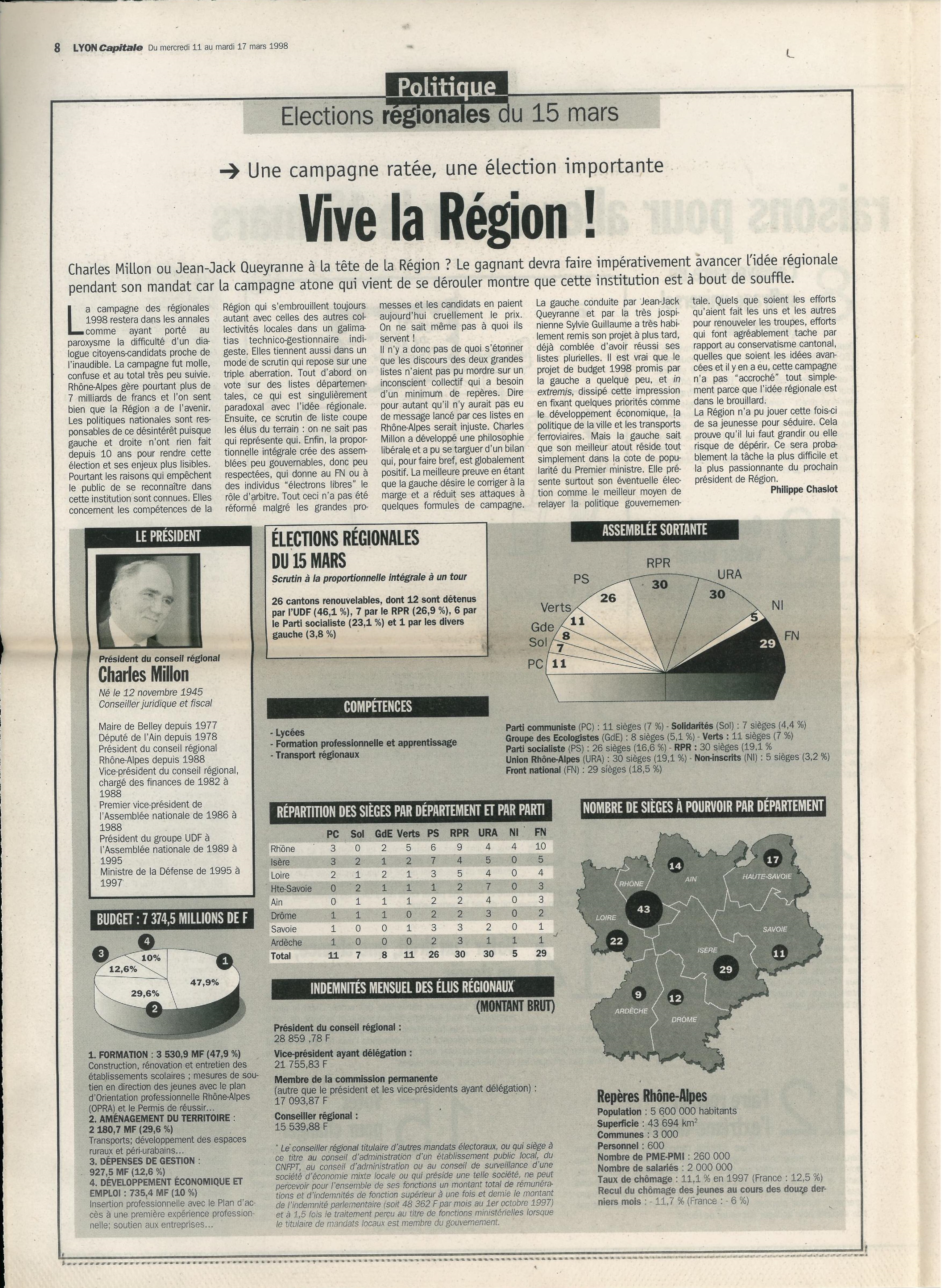Lyon Capitale n°162, 11 mars 1998, p. 8 © Lyon Capitale