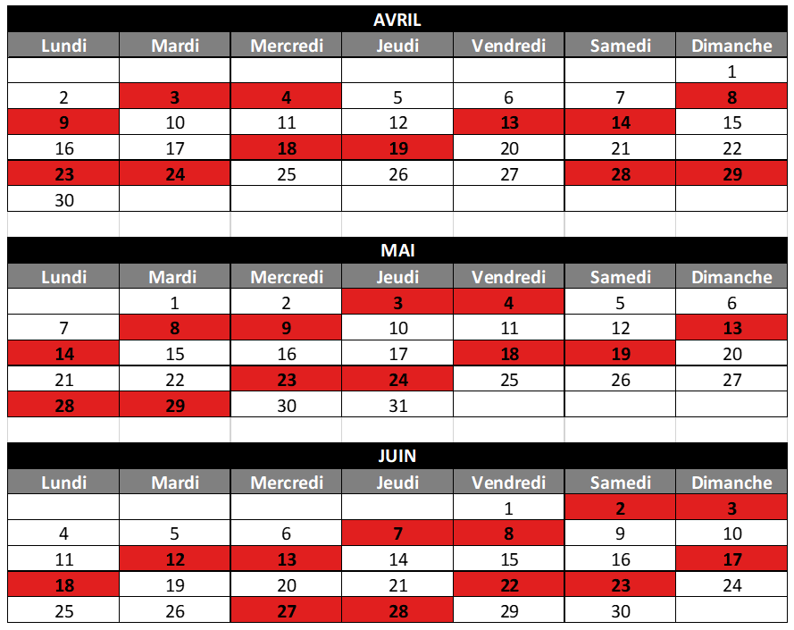 Calendrier grèves SNCF 2018