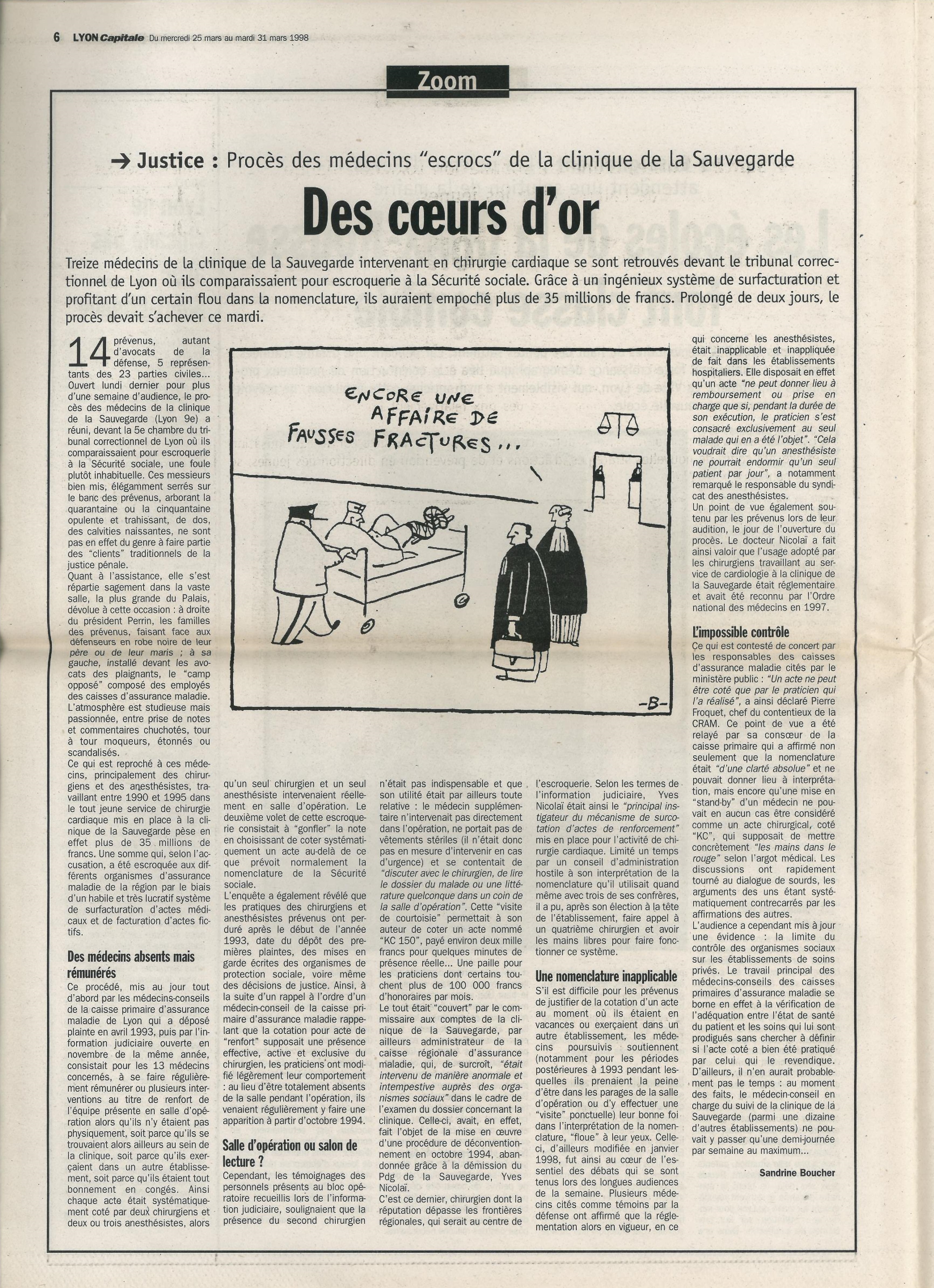 Lyon Capitale n°164, 25 mars 1998, p. 6 © Lyon Capitale