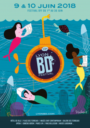L’affiche de la 13e édition du Lyon BD Festival réalisée par Pénélope Bagieu