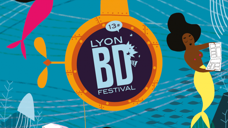 L’affiche de la 13e édition du Lyon BD Festival réalisée par Pénélope Bagieu