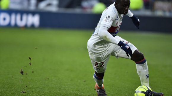 Ferland Mendy lors du derby Lyon/Saint-Etienne, le 25 février 2018 © Romain Lafabrègue / AFP