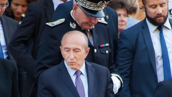 Gérard Collomb en visite officielle à Lyon, en septembre 2017 © Tim Douet