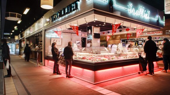 Halles de Lyon Paul-Bocuse / Boucherie Trolliet © Tim Douet