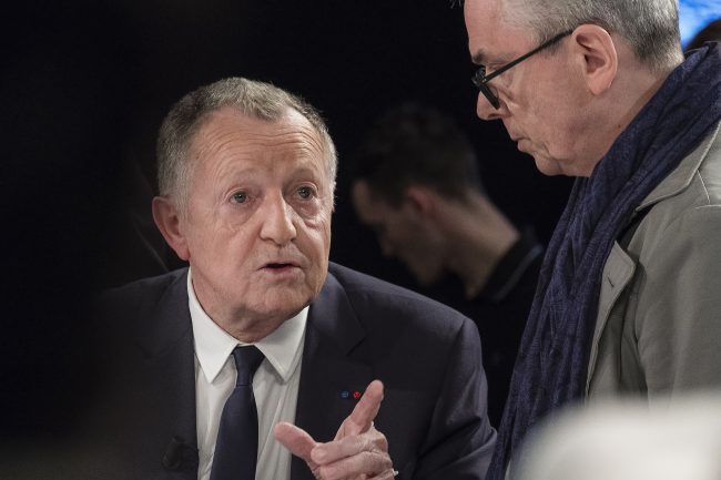 Jean-Michel Aulas sur le plateau de TLM © Tim Douet