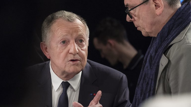 Jean-Michel Aulas sur le plateau de TLM © Tim Douet