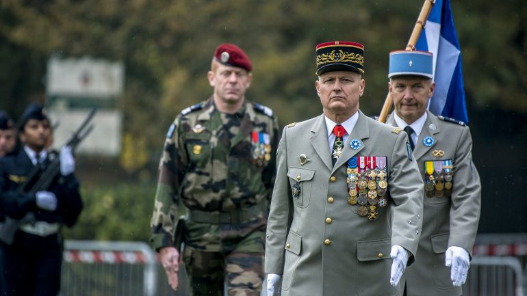 Général Chavancy lors du défilé de l'armistice du 11 novembre 2018