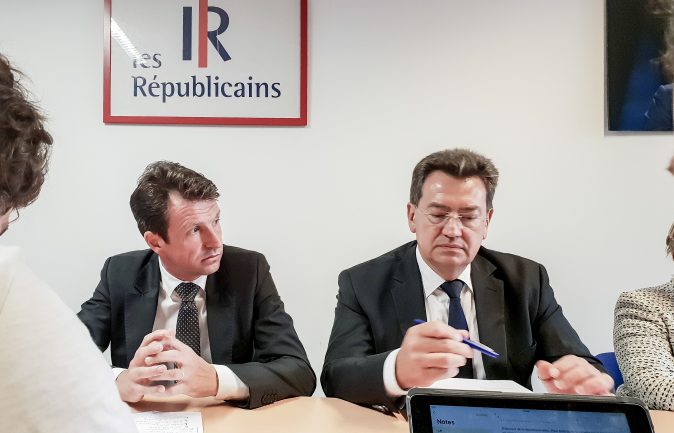 Les élus LR Stéphane Guilland et Philippe Cochet en juin 2018 © Tim Douet