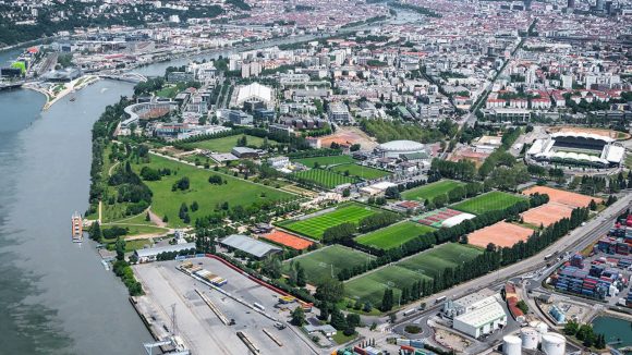 Vue de Lyon – Au premier plan, Gerland © Métropole de Lyon