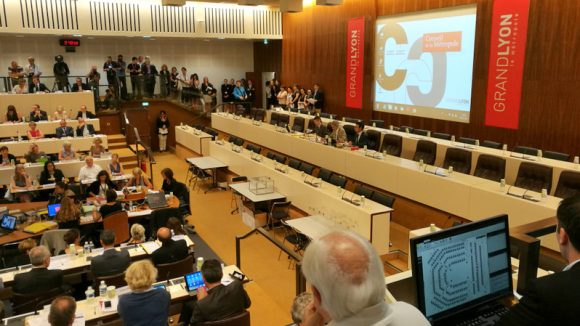 Election du président de la métropole au Grand Lyon, le 10 juillet 2017 © Tim Douet