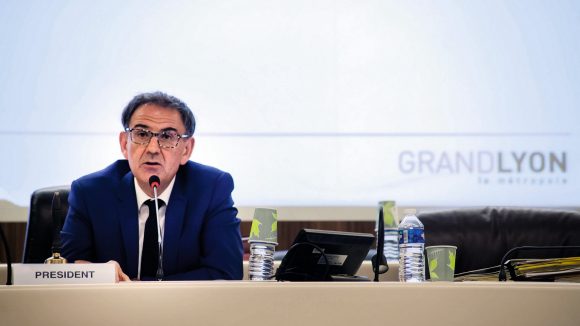 David Kimelfeld, lors de son élection à la présidence de la métropole – Grand Lyon, juillet 2017 © Tim Douet