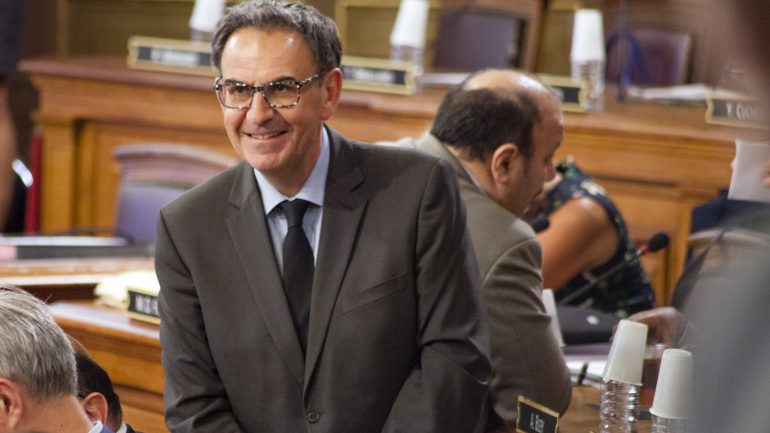 David Kimelfeld au conseil municipal, en septembre 2018 © Tim Douet