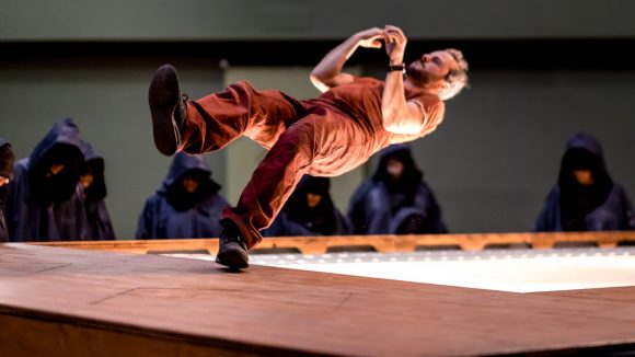 Tournage de “Fugue VR” – Yoann Bourgeois © Romain Tissot / Maison de la danse