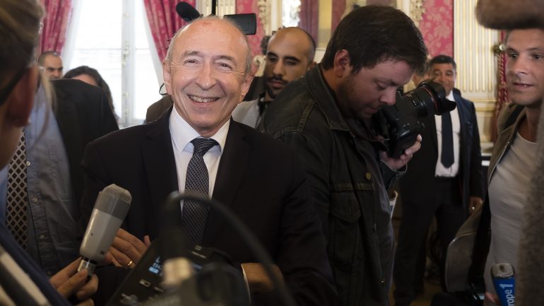 Gérard Collomb, à l’hôtel de ville de Lyon, le 17 octobre 2018 © Tim Douet