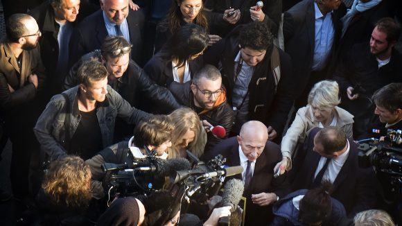 Gérard Collomb de retour à Lyon après sa démission © Tim Douet