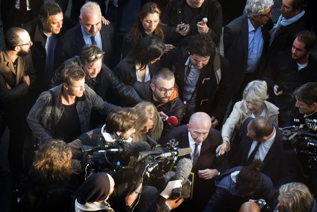 Gérard Collomb de retour à Lyon après sa démission © Tim Douet