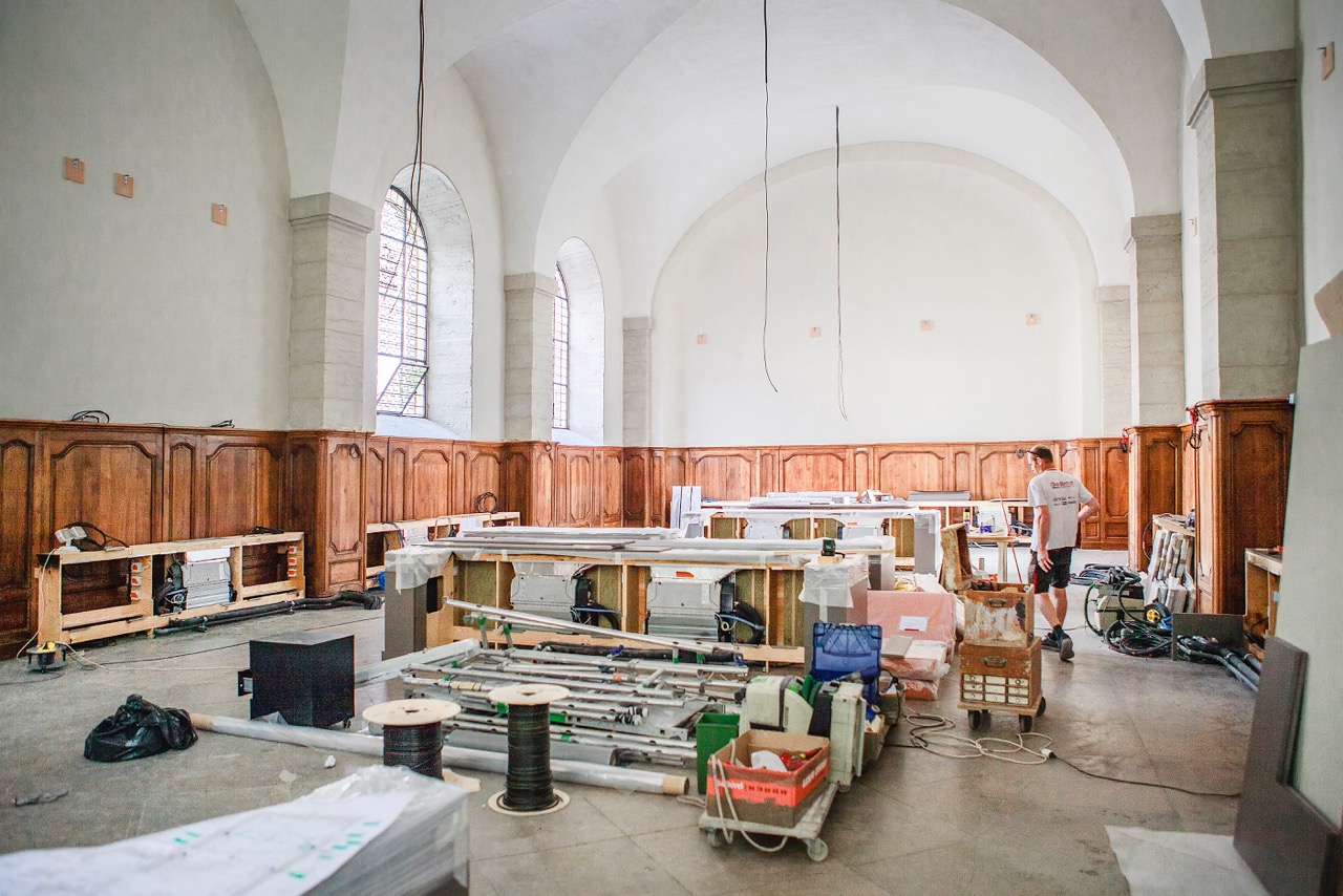 Grand Réfectoire de l’Hôtel-Dieu en travaux © Tim Douet