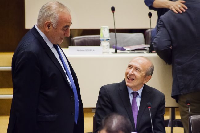 Georges Képénékian et Gérard Collomb à la métropole