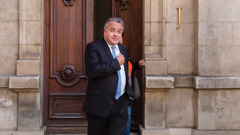 Denis Broliquier à la mairie de Lyon, le jour de la réélection de Gérard Collomb © Tim Douet – 5/11/18