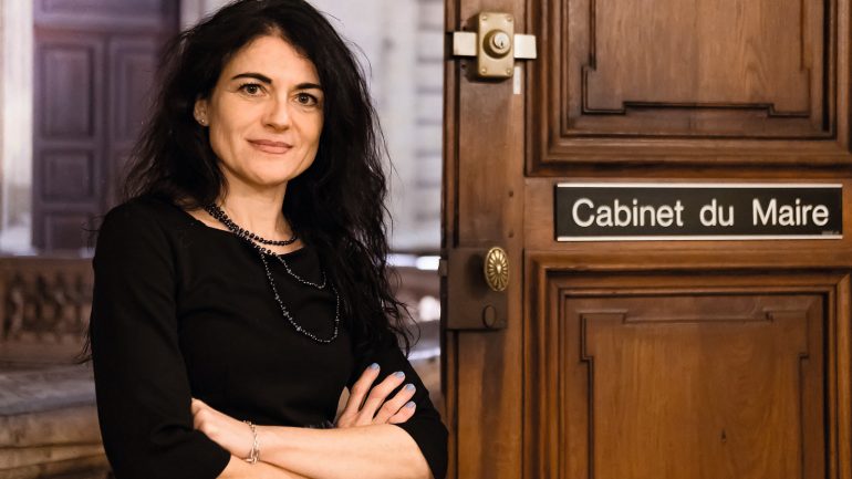 Nathalie Perrin-Gilbert, à l’hôtel de ville de Lyon – novembre 2018 © Tim Douet