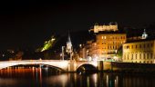 vue de Lyon la nuit