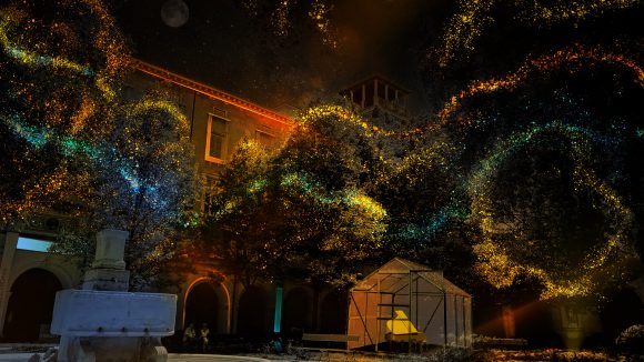 Fête des lumières 2018 – “Keys of light” dans le jardin du musée des Beaux-Arts (prévisualisation) © Mr.Beam