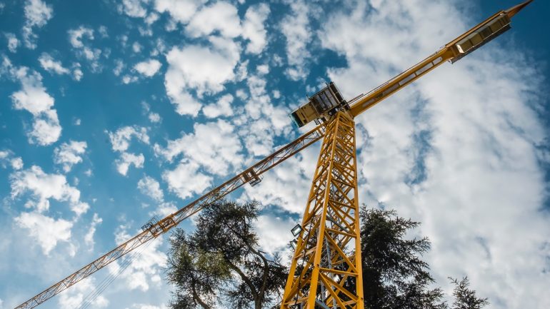 Travaux Chantier Grue Ouvrier BTP