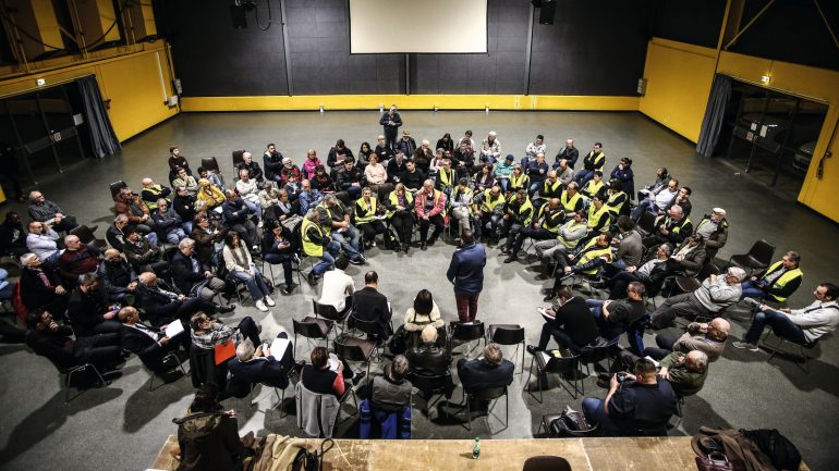 Grand débat à Grigny, le 17 janvier 2019 © Antoine Merlet