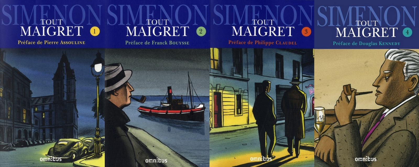 Simenon par Loustal – Tout Maigret 1-2-3-4  (Omnibus)