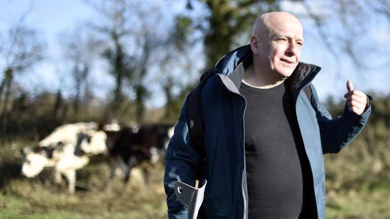 Fabrice Nicolino à Notre-Dame-des-Landes le 7 janvier 2016 © Loïc Venance / AFP