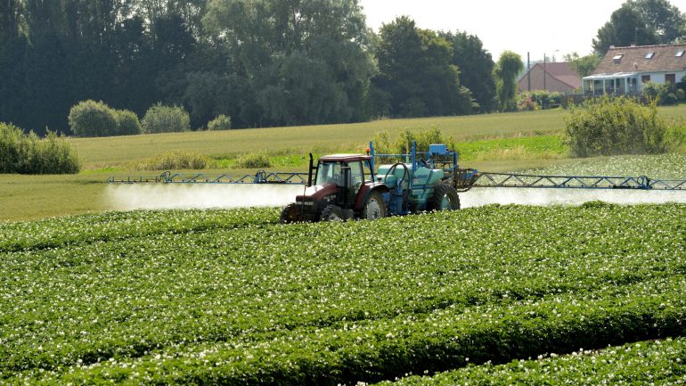Epandage de pesticides dans le nord de la France en 2014 © Denis Charlet / AFP