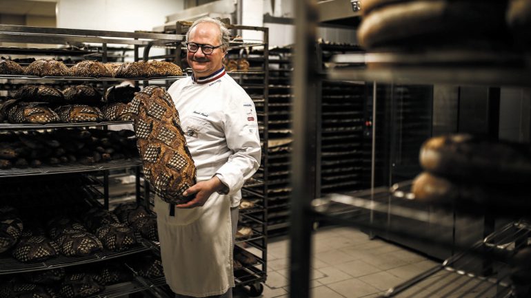 François Pozzoli dans sa boulangerie de Gerland © Antoine Merlet
