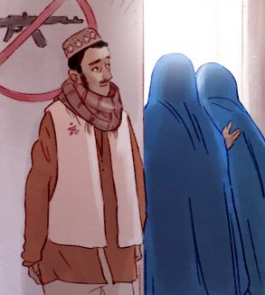 Image extraite d’“Hila”, BD-reportage sur une maternité de MSF en Afghanistan © Aurélie Neyret