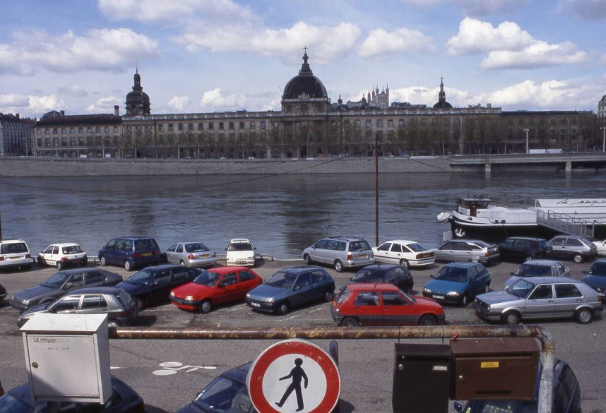 Les quais du Rhône en 1998 © F. Guy / UrbaLyon