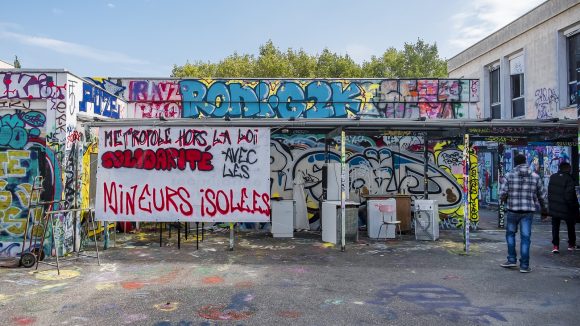 Squat du collège Maurice-Scève © Tim Douet