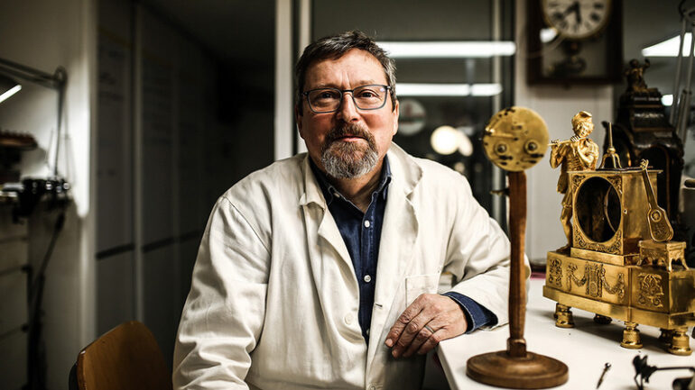 François Simon-Fustier dans son atelier © Antoine Merlet