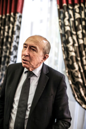 Gérard Collomb, à la mairie de Lyon en janvier 2020 © Antoine Merlet