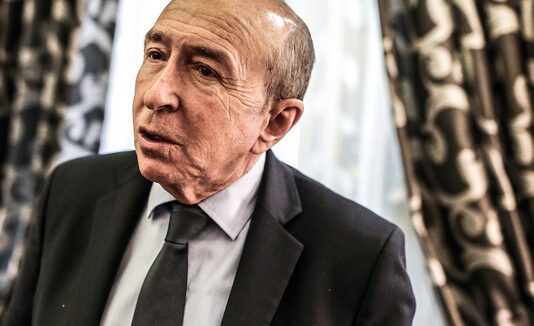 Gérard Collomb, à la mairie de Lyon en janvier 2020 © Antoine Merlet