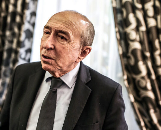 Gérard Collomb, à la mairie de Lyon en janvier 2020 © Antoine Merlet