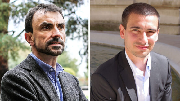 Grégory Doucet (EE-LV) et Yann Cucherat (LREM), candidats aux municipales 2020 à Lyon