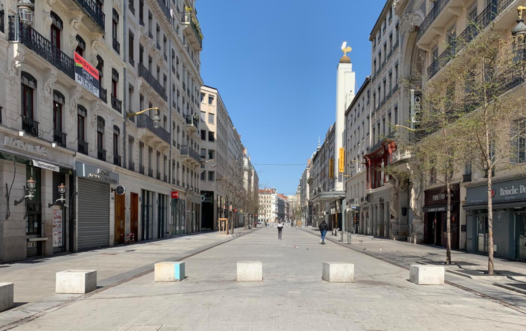 Rue de la république durant le confinement