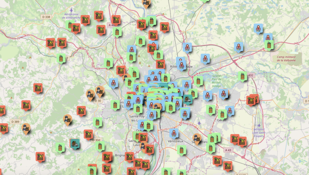 Une carte pour consommer local