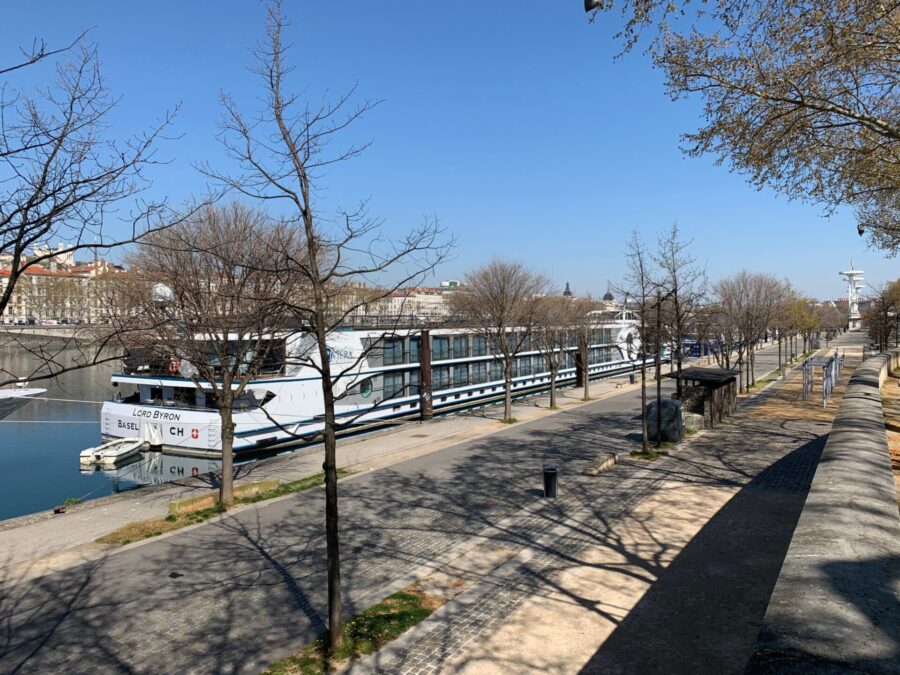 Berges du Rhône durant le confinement