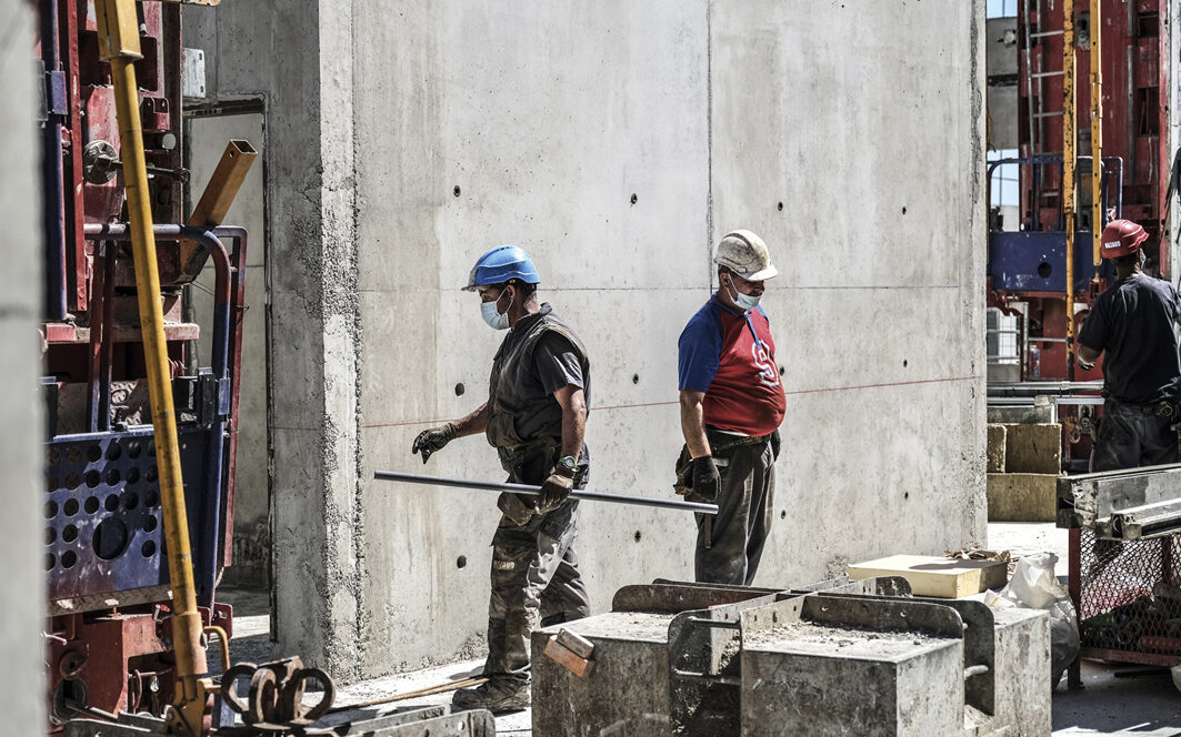 Un chantier au rythme du protocole sanitaire