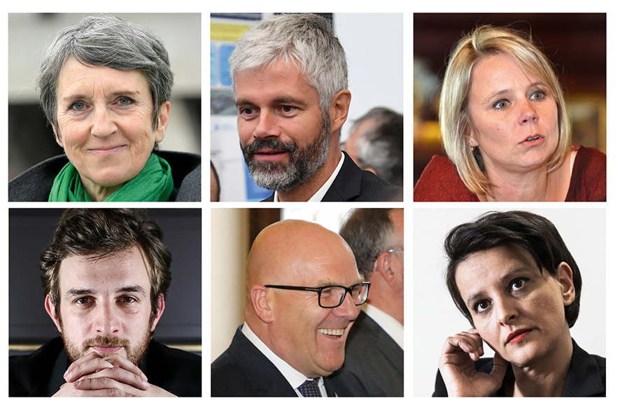 Les candidats aux régionales en Auvergne-Rhône-Alpes © Antoine Merlet © AFP © Maxppp