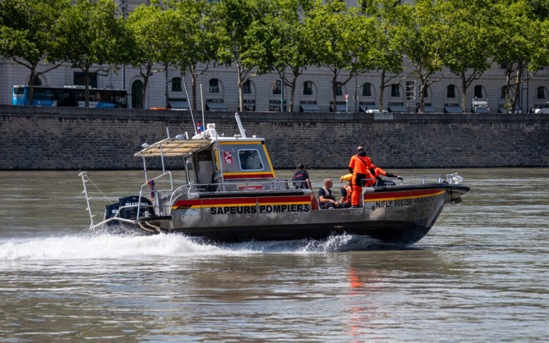 Lyon pompiers noyade