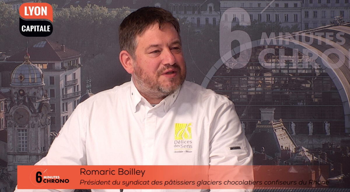 Pour Pâques, l'invité de 6 minutes chrono est Romaric Boilley, chocolatier, patron de Délices des Sens et président du Syndicat des pâtissiers chocolatiers et glaciers du Rhône.