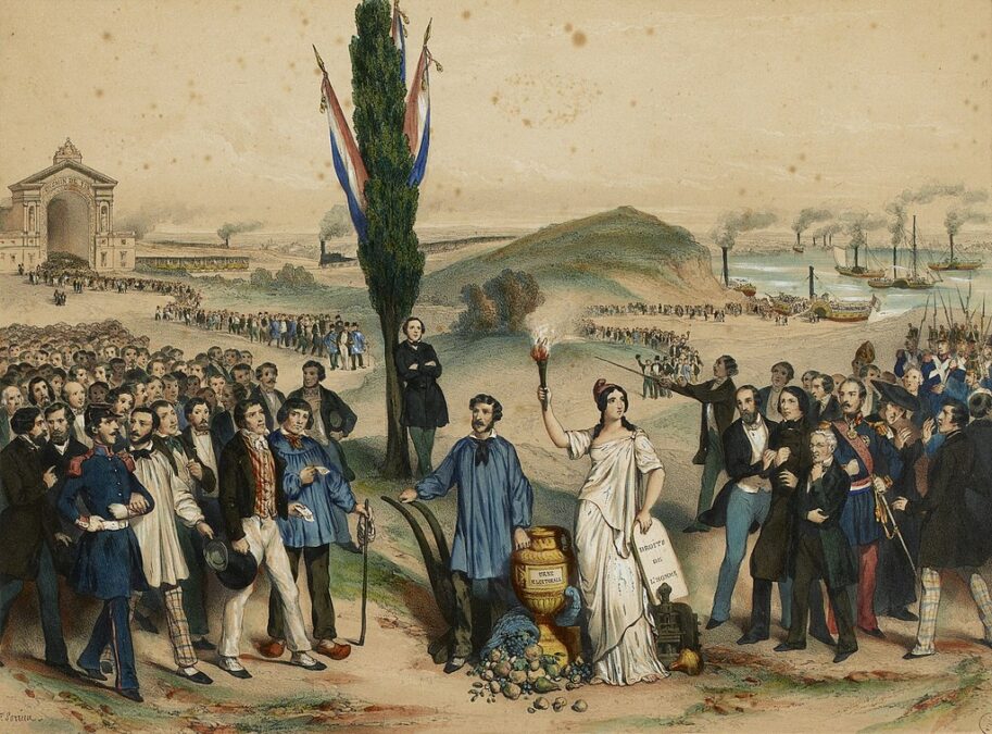Suffrage universel dédié à Ledru-Rollin, Frédéric Sorrieu, 1850. Musée Carnavalet, Paris.